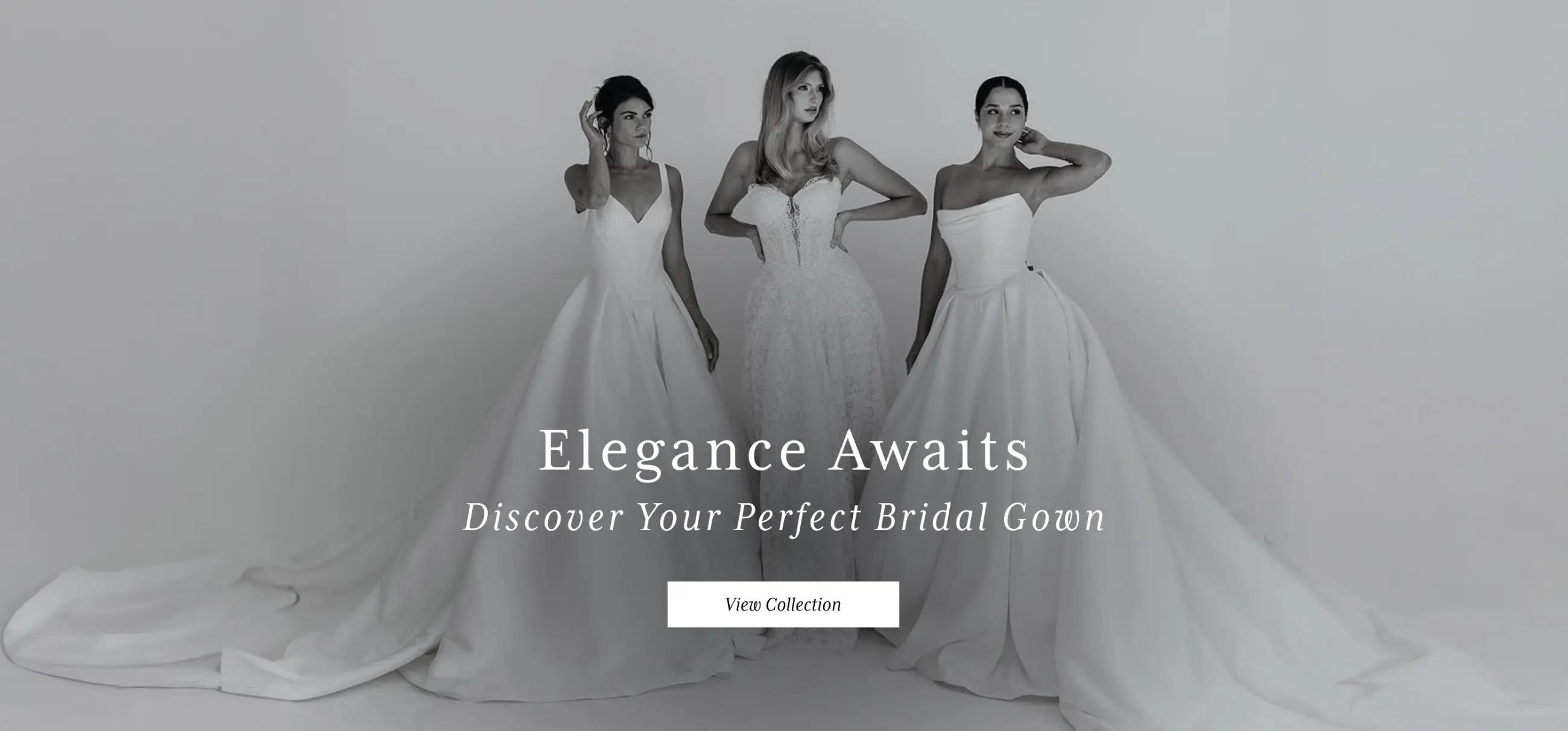 Desktop Elegance Awaits Discover Your Perfect Bridal Gown Banner